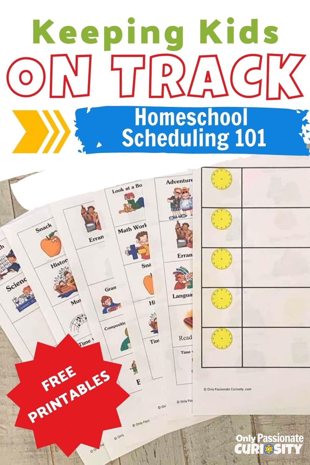 This printable schedule system will help your children learn time management skills and help ensure more productive school days! And it's fun to use!