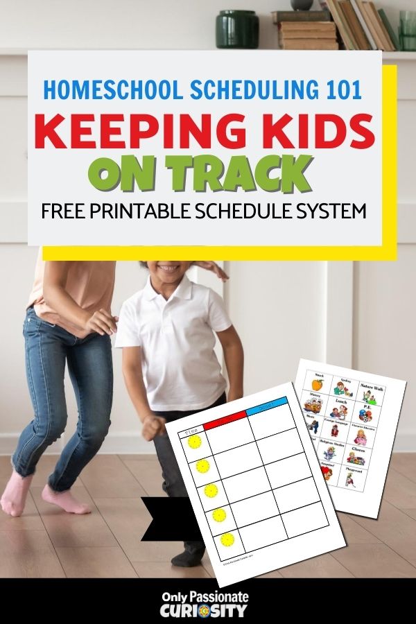 This printable schedule system will help your children learn time management skills and help ensure more productive school days! And it's fun to use!