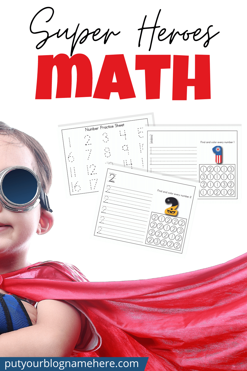 Use these 21 printable pages to help your little super heroes learn to identify and write the numbers 1-20! Laminate the pages to use them over and over. You'll also find additional ways to use these pages and to extend your number practice in fun ways.