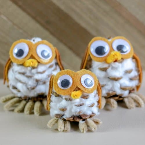 Adorable Pinecone Owls