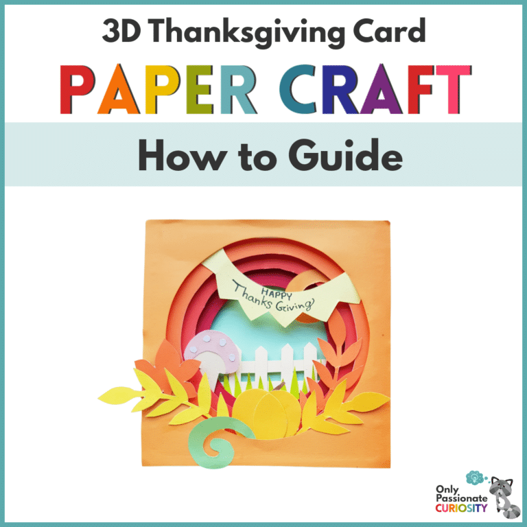 Beautiful 3D Thanksgiving Card Craft