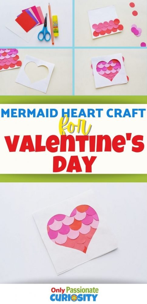 Calling all mermaid lovers! This mermaid-inspired Valentine's Day craft is easy and fun for kids of all ages.
