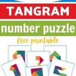 These printable tangram number puzzles make a great critical thinking activity to use for math with all ages!
