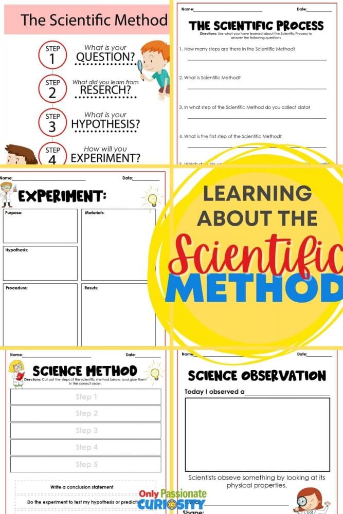 How do you teach your kids about the scientific method? This hands-on friendly printable makes it easier than you might think!