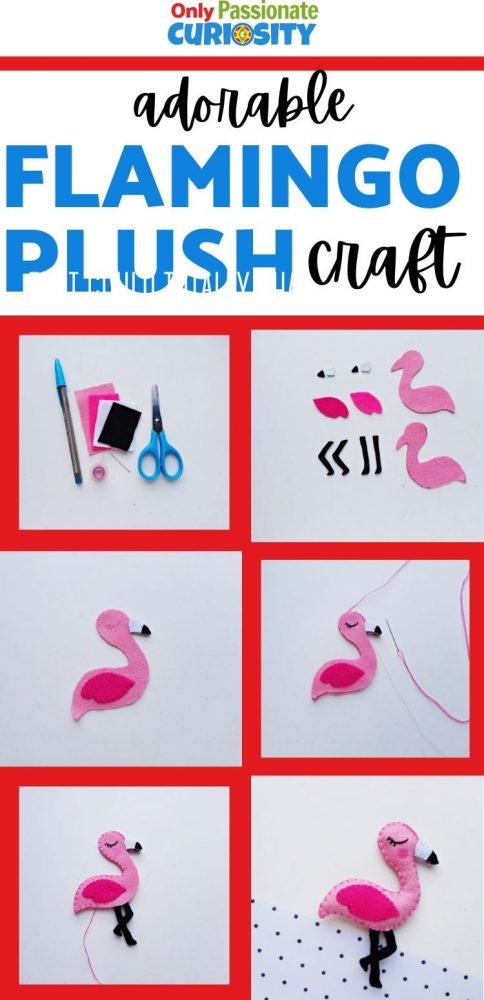 This adorable flamingo plush is the perfect hands-on craft to kick off summer! It's easy to do with kids of all ages.