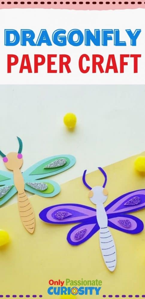This simple DIY dragonfly papercraft is a fun summertime craft to use with kids of all ages. You can also use it to go with your insect study!