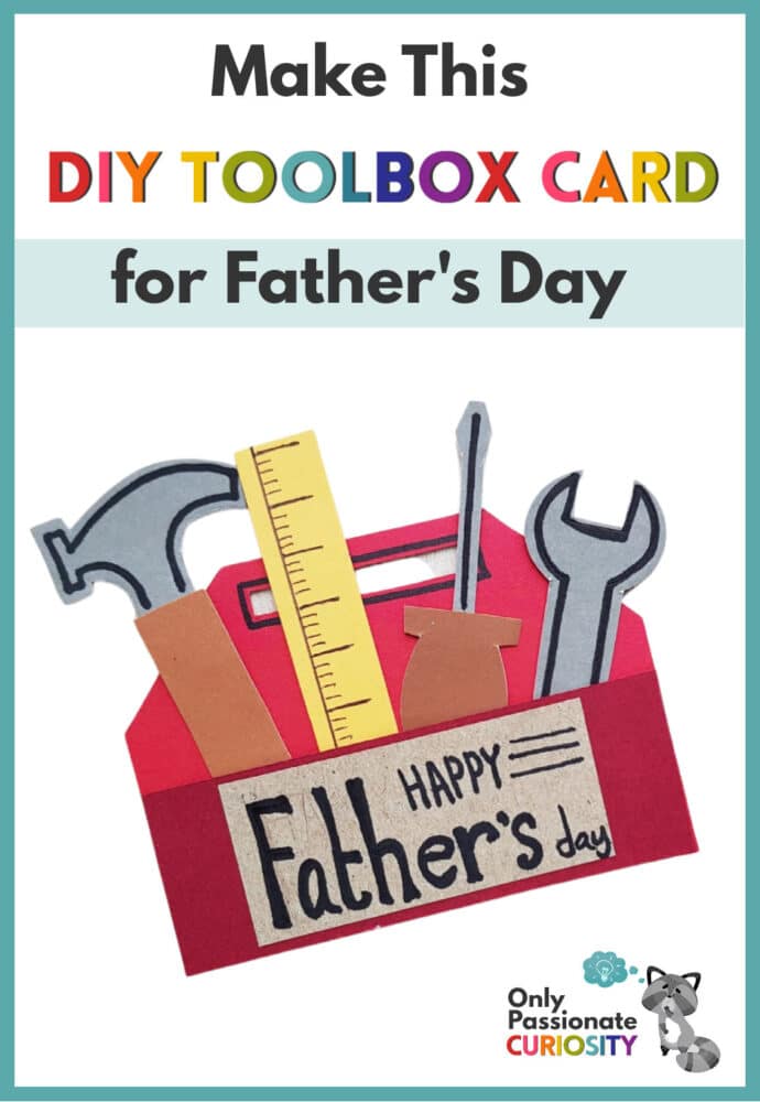 DIY toolbox card for Fathers Day