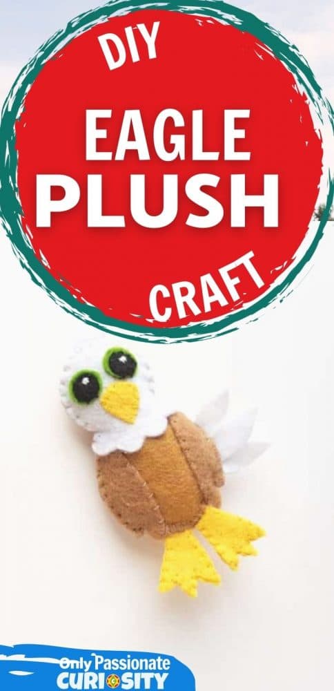Celebrate eagles (and the freedom they stand for) by making this eagle plush craft! This is a great craft to use around the 4th of July!