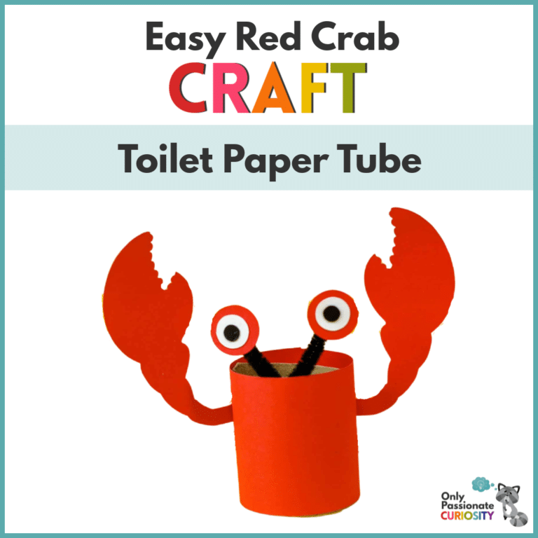 Easy Red Crab Toilet Paper Tube Craft
