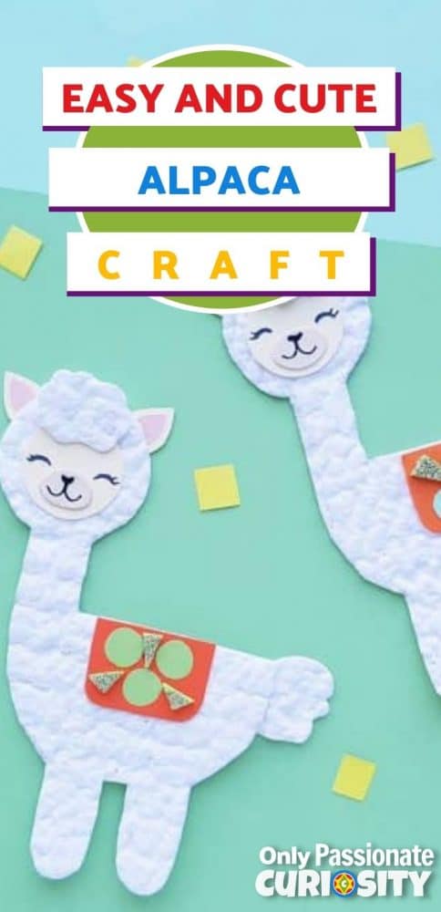 Learning about alpacas (or farm animals in general?) This cute and easy alpaca craft makes a great addition to your studies!