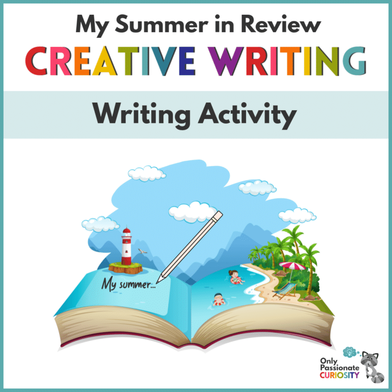 My Summer in Review Writing Activity