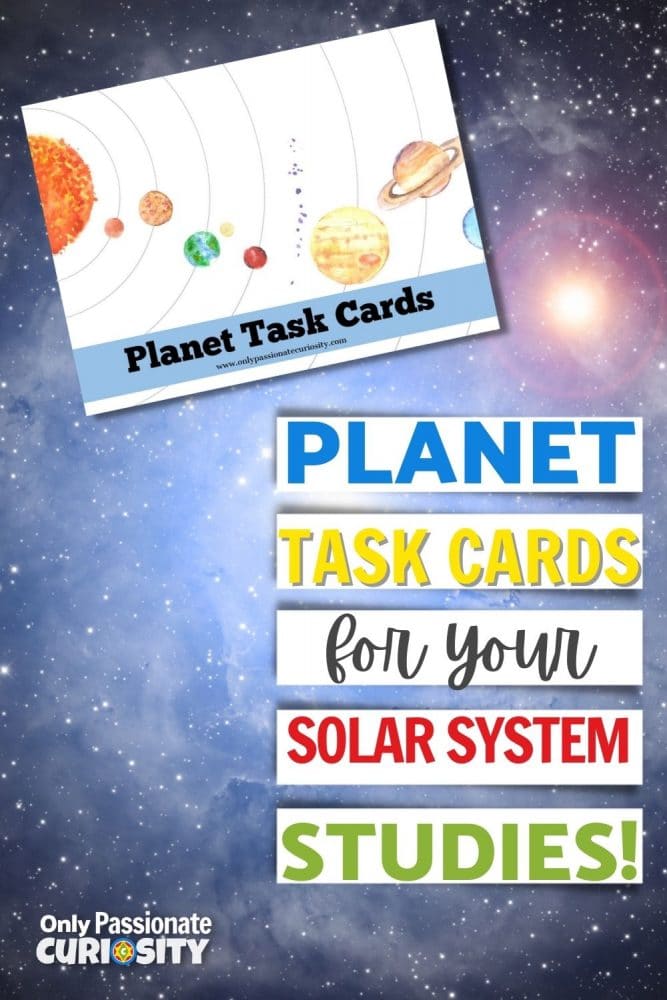 The Planet Task Cards we are sharing with you today are ready to print and use. They will reinforce some of the things your children have already learned about the solar system