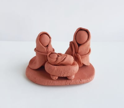 make your own clay nativity set