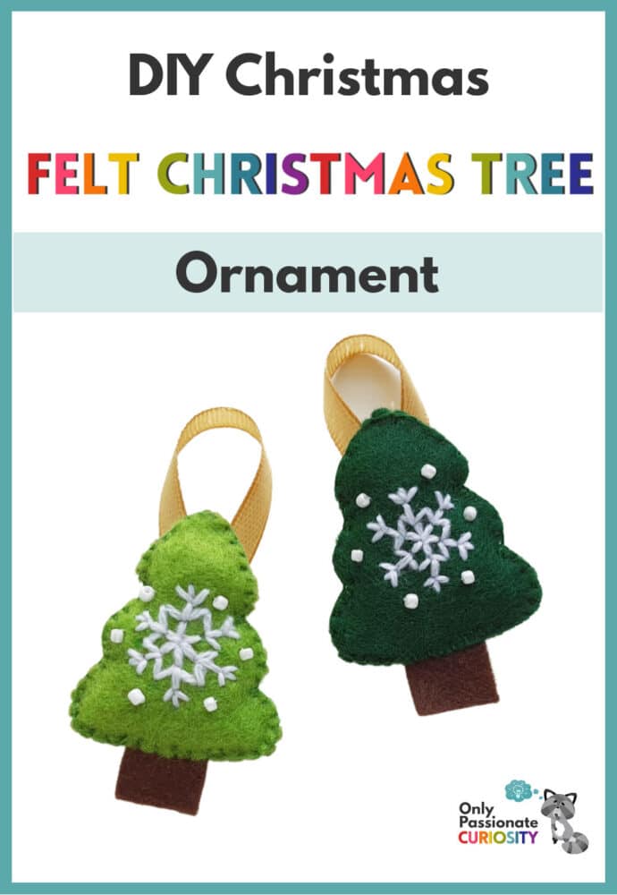 felt Christmas tree ornament