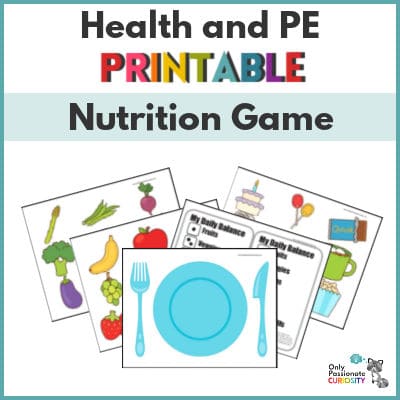 Health and PE for Homeschoolers {Printable Nutrition Game}