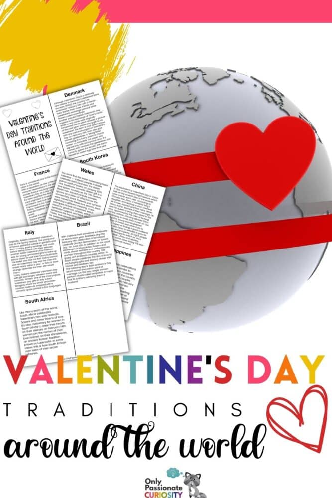 This is a fun way to learn how people in other countries celebrate Valentine's Day! Includes: Brasil, China, Denmark, England, France, Italy, the Philippines, South Africa, and South Korea.