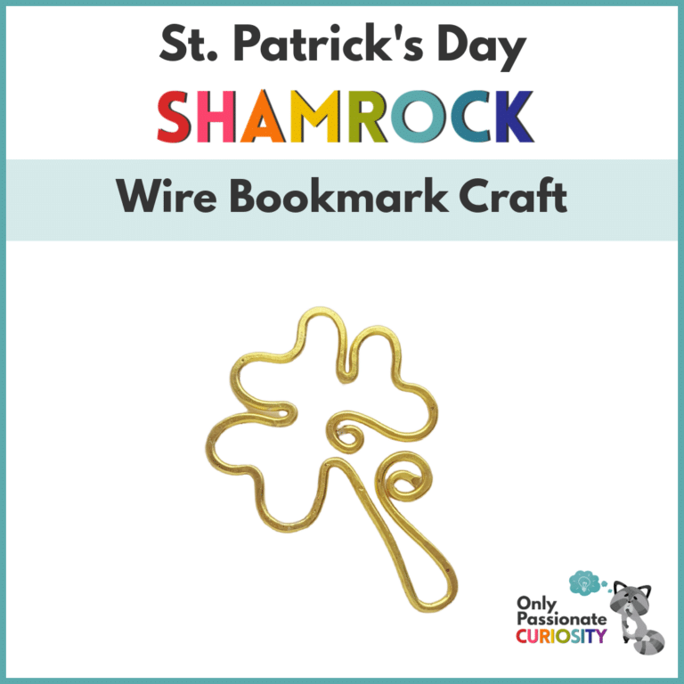 St. Patrick’s Day Shamrock Wire Bookmark Craft