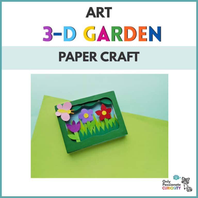 Fun 3D Garden Paper Craft for Kids