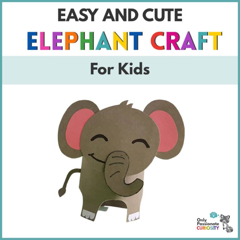Easy & Cute Elephant Craft for Kids