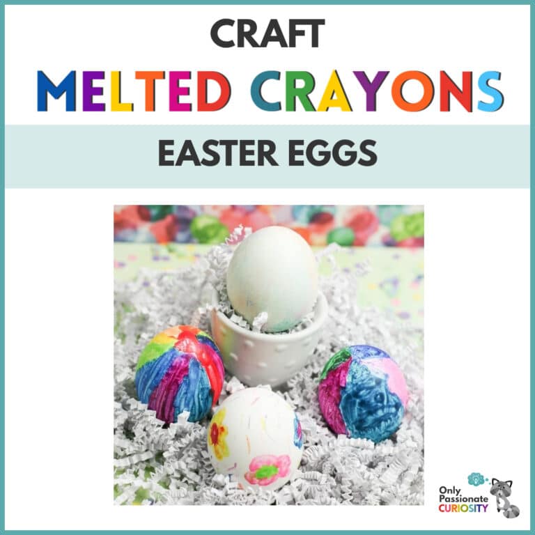 Melted Crayon Easter Egg Craft & Fun Facts