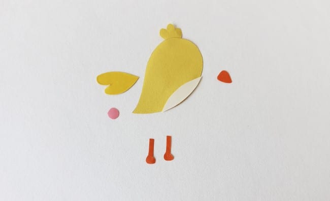 Mother's Day Cards - cut out pieces of mother bird on paper