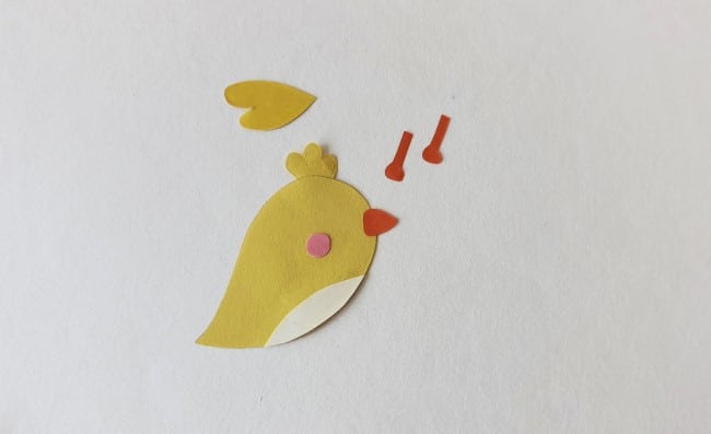 Mother's Day Cards - mother bird being glued together