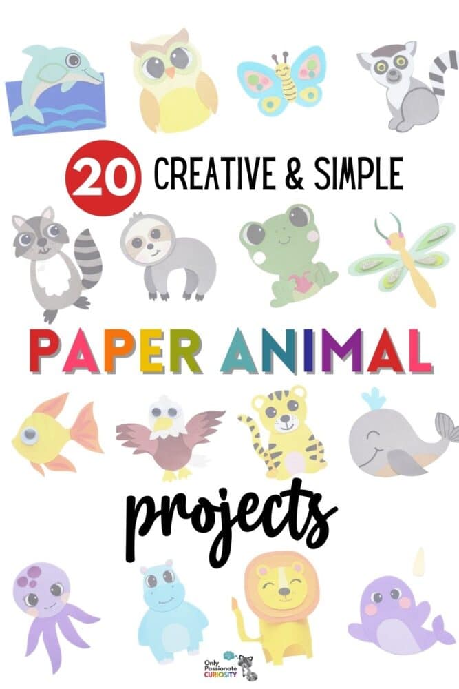20 Creative and Simple Paper Animal Projects