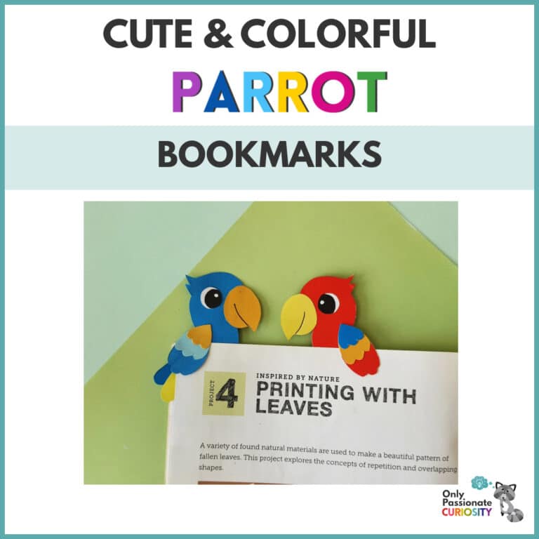 Cute & Colorful Parrot Paper Bookmarks