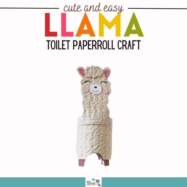 Llama Toilet Paper Roll Craft