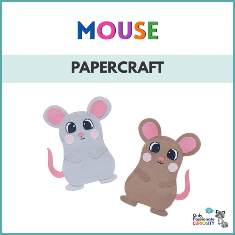 Mouse Papercraft and Bookmark