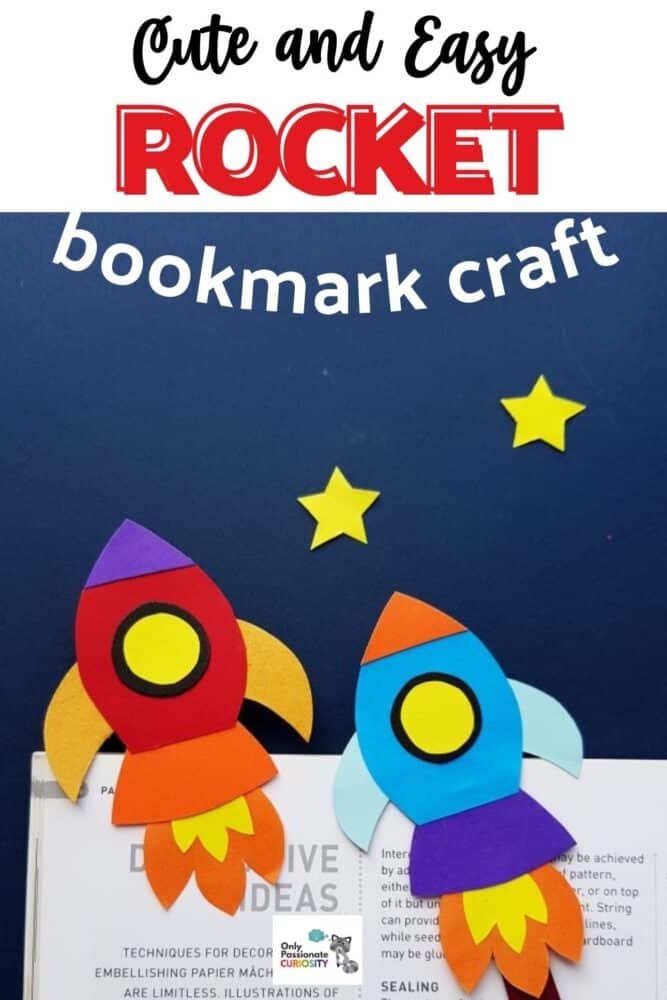 Rocket Bookmark Craft for Kids