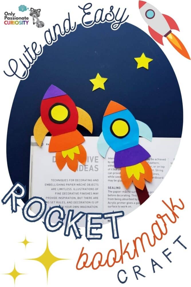 Rocket Bookmark Craft for Kids