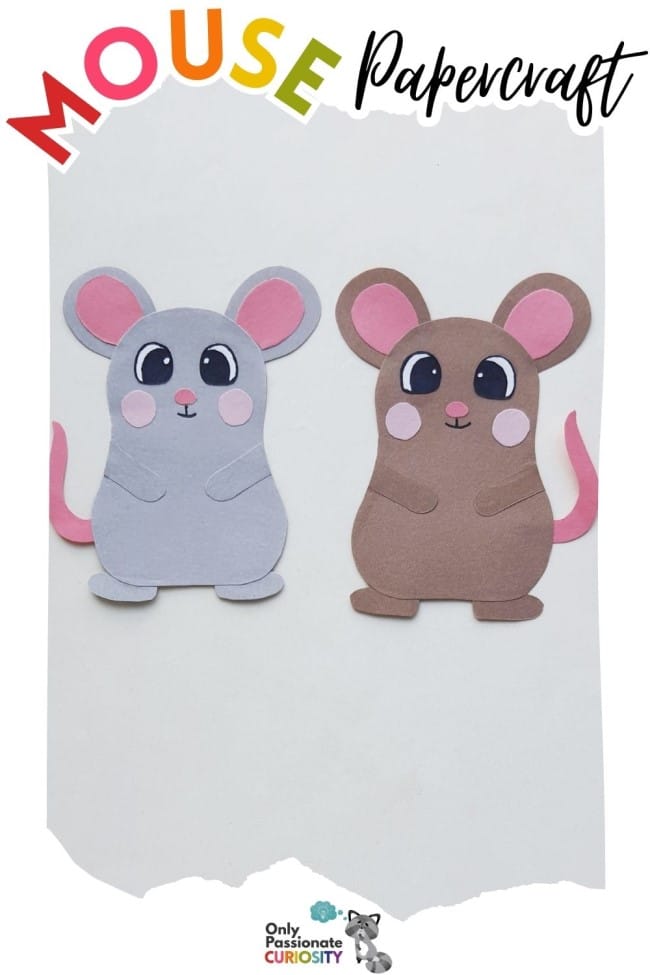 Mouse Papercraft - two mice