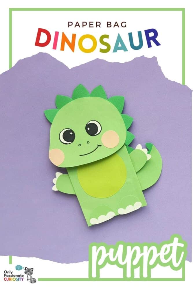 Paper Bag Dinosaur Puppet