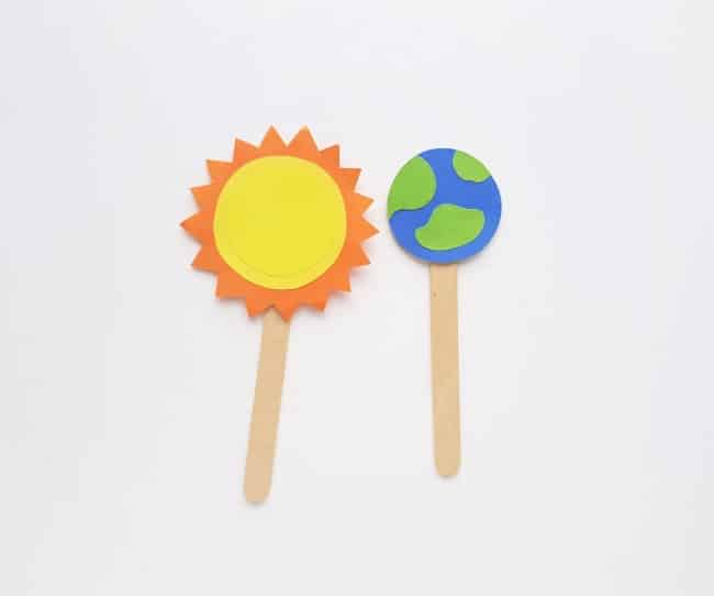 Planet Bookmarks - Earth Bookmark and Sun bookmark