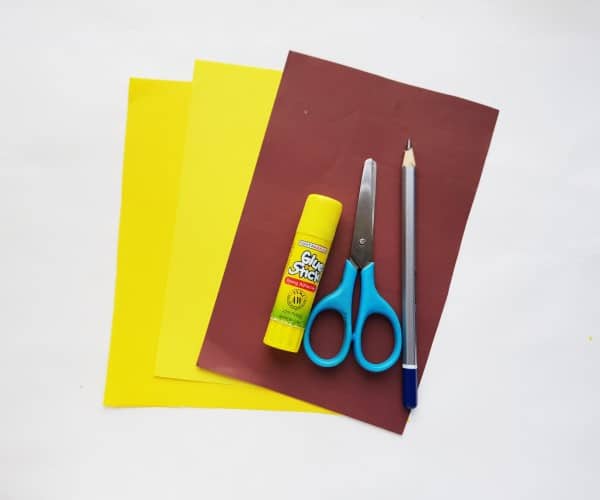 black-eyed Susan craft - supplies needed for project