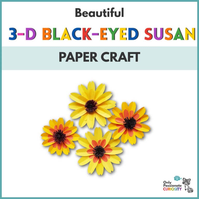 Beautiful 3-D Black-Eyed Susan Craft