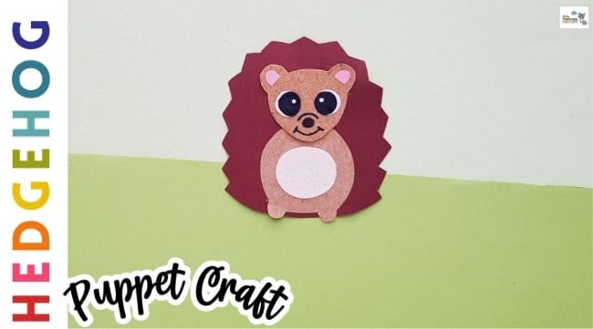hedgehog puppet craft