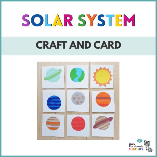 solar system craft - nine cards: eight planets and sun