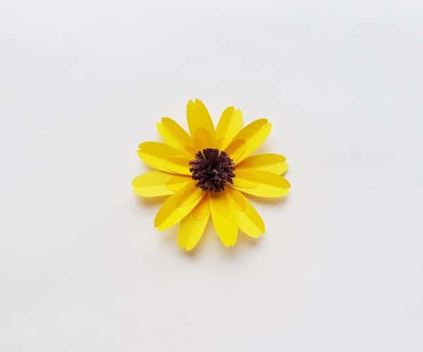 black-eyed Susan craft - step 7