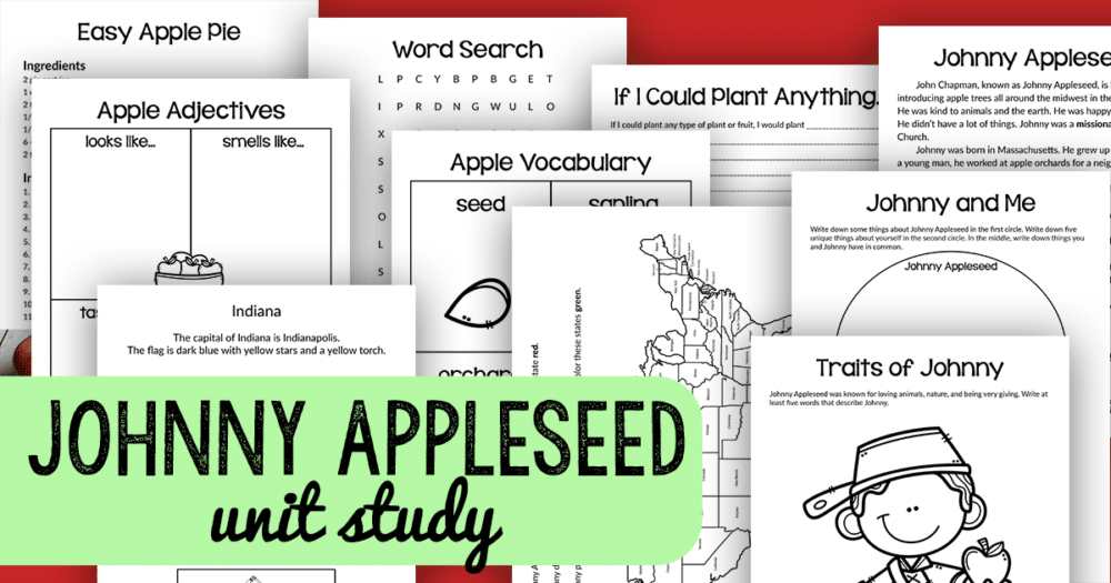 Johnny Appleseed unit study overview