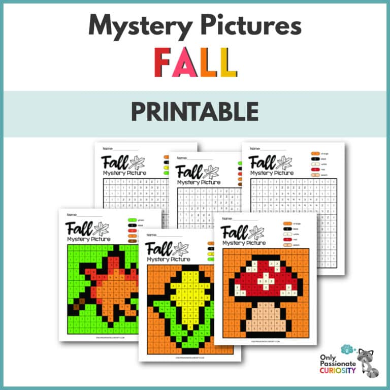 8 Fall Mystery Pictures (Free Printable)