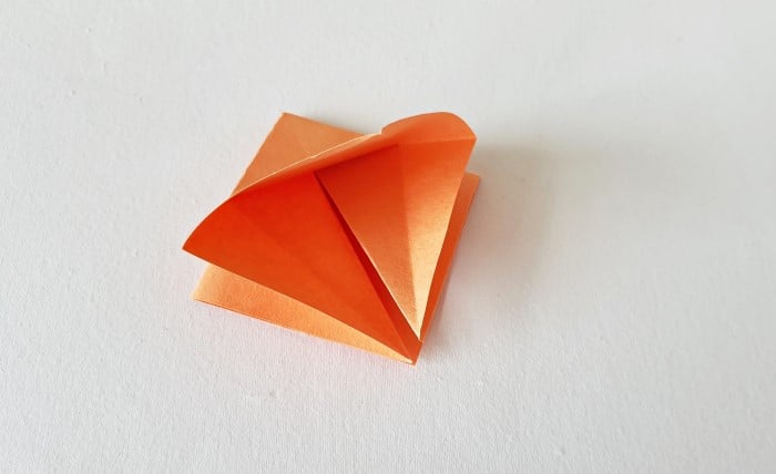 origami leaf pattern: step 10