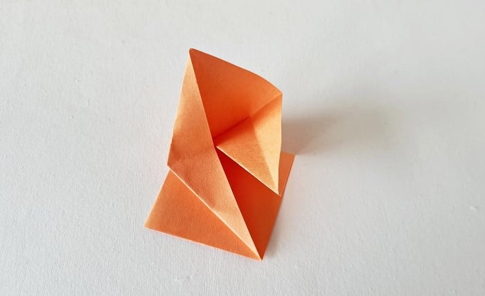 origami leaf pattern: step 11