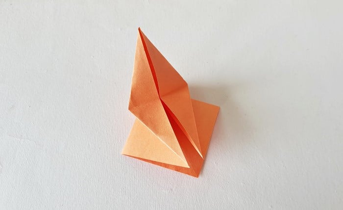 origami leaf pattern: step 12