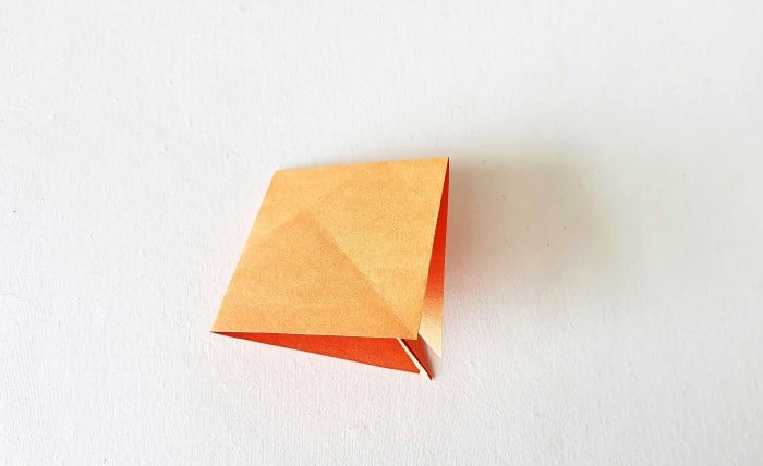 origami leaf pattern: step 14