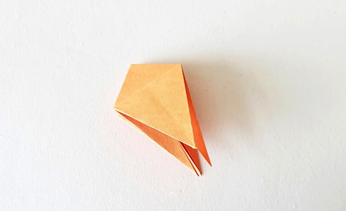 origami leaf pattern: step 15