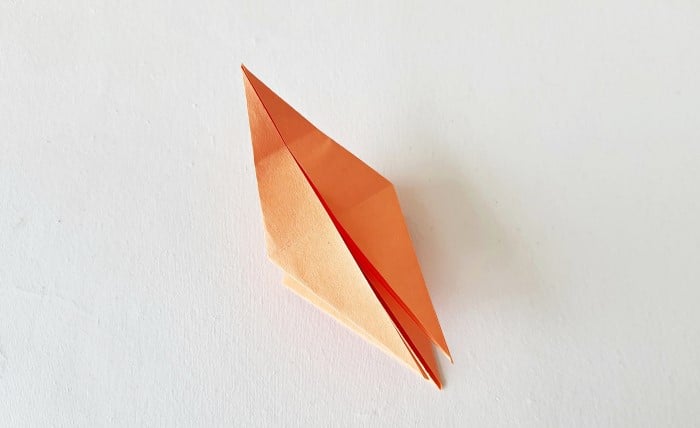 origami leaf pattern: step 18