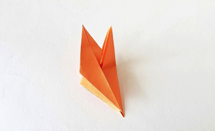 origami leaf pattern: step 19