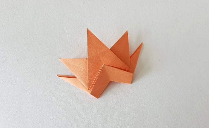 origami leaf pattern: step 26